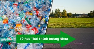 xây dựng đường bộ từ rác thải nhựa